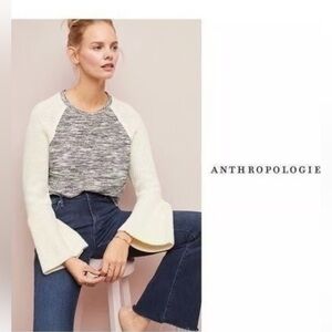 Dolan Anthropologie Bell Sleeve Raglan Sweater,Size-Large